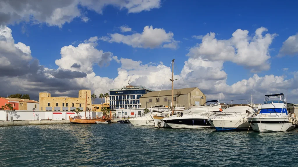 Yachts in Limassol marina, the header image of the IsleFare terms of use