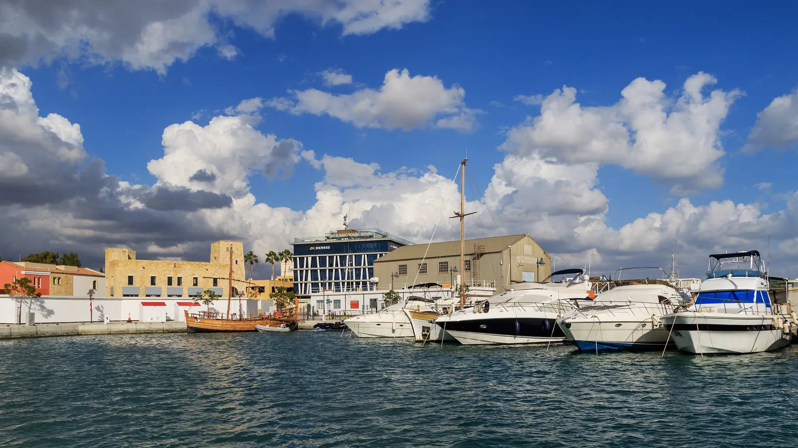 Yachts in the marina at Limassol's old harbor, Cyprus